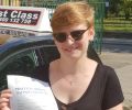 Sophie with Driving test pass certificate